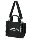 MILKFED. RUFFLE MINI BAG MILKFED. ミルクフェド バッグ トートバッグ ホワイト レッド ブラック【送料無料】