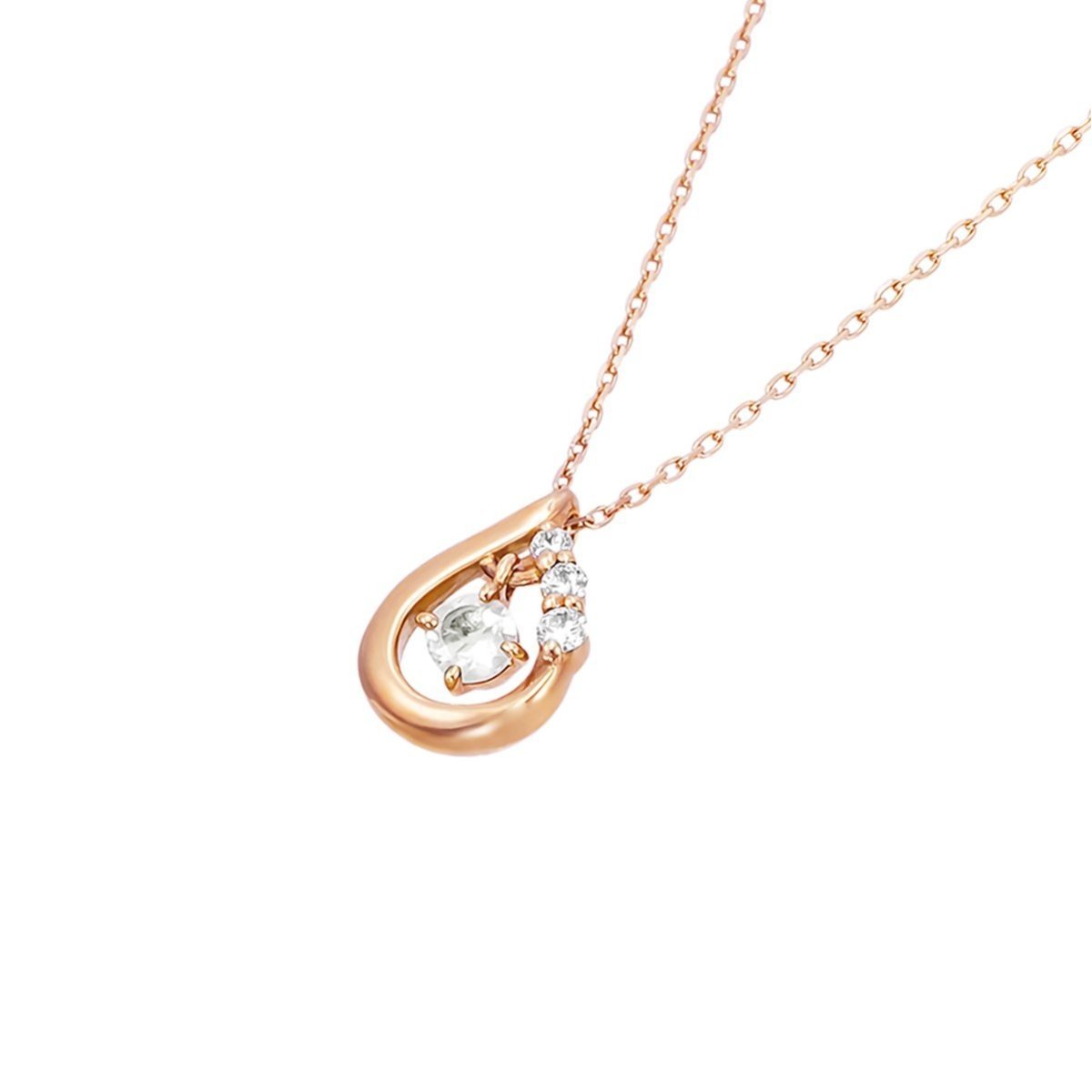 CANAL 4℃ (W)【6月誕生石】K18ピンクゴールドネックレス カナルヨンドシー アクセサリー・腕時計 ネックレス ゴールド【送料無料】