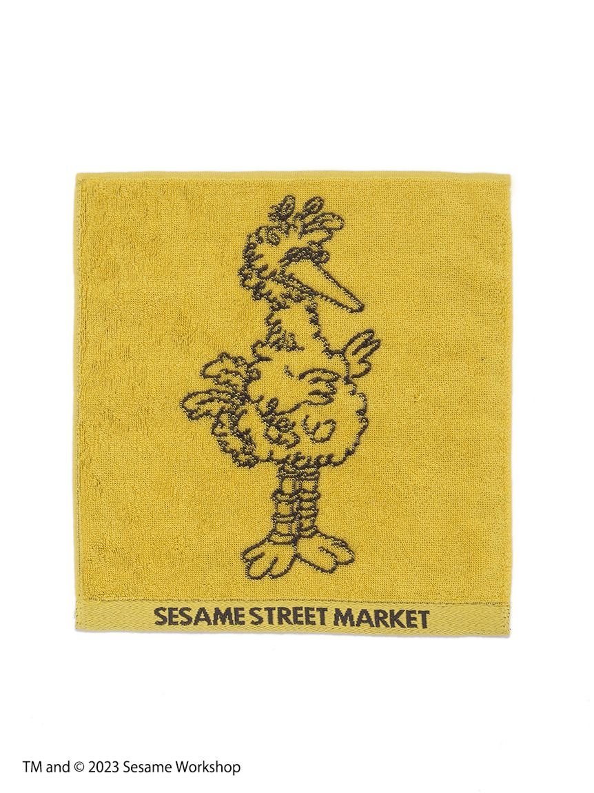 SESAME STREET MARKET スケッチハンドタオル セサミストリートマーケット ファッション雑貨 ハンカチ・ハンドタオル ホワイト イエロー レッド オレンジ ピンク ブルー 2