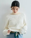 【SALE/60%OFF】VIS ユルネックポコポコヤーンニットプルオーバー ビス トップス ニット ピンク グレー ホワイト