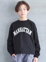 【SALE/20%OFF】coca キッズロゴプリントロングTシャツ コカ トップス カットソー・Tシャツ グリーン ブラック