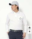 【SALE/50%OFF】adabat UVカット/吸水速乾 ポケットエンブロイ長袖ポロシャツ アダバット トップス ポロシャツ ホワイト ネイビー パープル【送料無料】