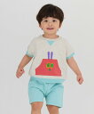 moimoln 【ERIC CARLE X moimoln】ハーフスウェットセットアップ モイモルン トップス スウェット・トレーナー グリーン【送料無料】