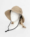 Sonny Label 【予約】UVカットサンシェードバケットハット サニーレーベル 帽子 ハット ベージュ ブラック
