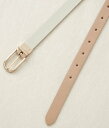 NEWYORKER WOMEN 20mmリバーシブルビジネスベルト(オーバルバックル) ニューヨーカー ファッション雑貨 ベルト グレー【送料無料】