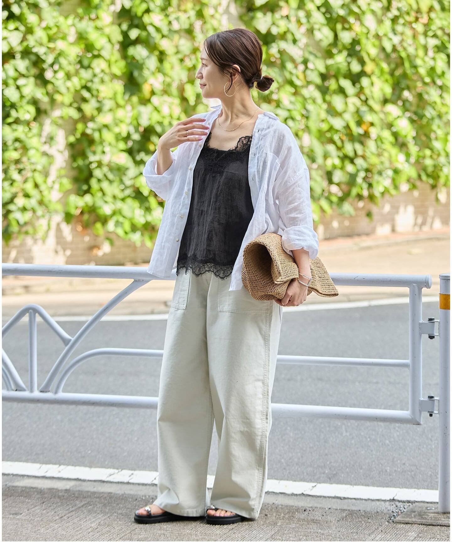 JOURNAL STANDARD 《追加5》フィブリルリヨセルキャミ ジャーナル スタンダード トップス シャツ・ブラウス ベージュ ブラック