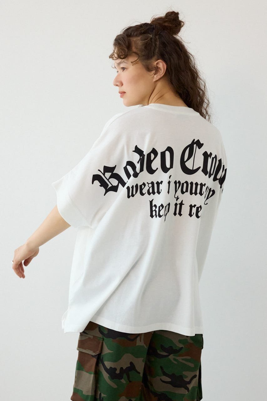 RODEO CROWNS WIDE BOWL OE LOGO ドルマントップス ロデオクラウンズワイドボウル トップス カットソー・Tシャツ カーキグリーン ホワイト ピンク ブラック