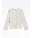 アニエスベー カーディガン レディース agnes b. FEMME JDJ6 CARDIGAN LE PETIT リネンカーディガンプレッション アニエスベー トップス カーディガン ベージュ【送料無料】