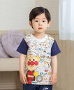 ANPANMAN KIDS COLLECTION APKC/(K)モチーフいっぱい柄Tシャツ アンパンマンキッズコレクション トップス カットソー・Tシャツ ネイビー ピンク