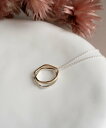 SENTI W WAVE RING NECKLACE SV Wリングチェーンネックレス(シルバー925*金メッキ) コンポジット アクセサリー・腕時計 ネックレ...