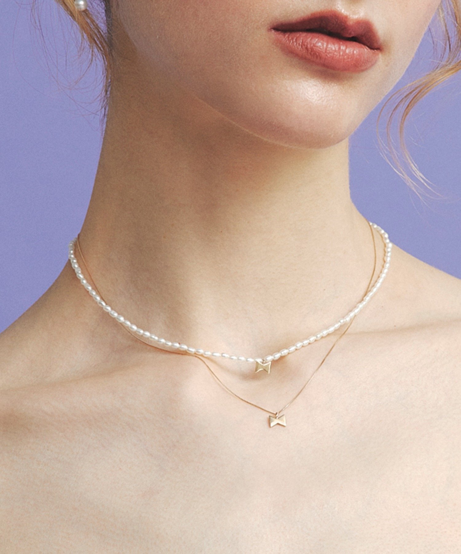 les bon bon les bon bon/tie necklace タイネックレス BOB557 セットアップセブン アクセサリー・腕時計 ネックレス ゴールド【送料無料】