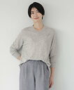 【SALE/30%OFF】J.PRESS 【洗える】CASHMERE BLEND Vネック プルオーバーニット ジェイプレス トップス ニット ベージュ ブルー オレンジ ピンク グレー【送料無料】