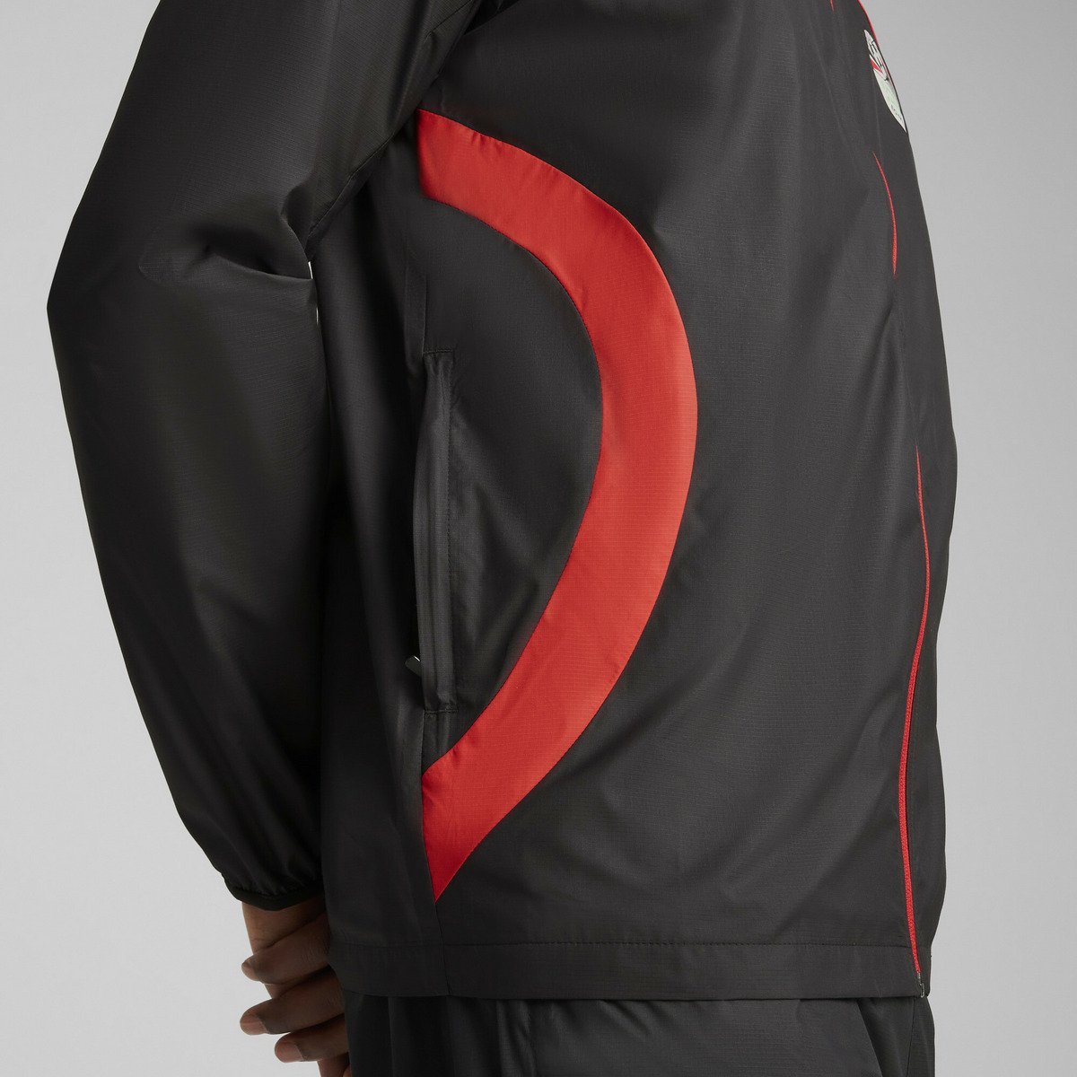 【SALE／30%OFF】PUMA メンズ サッカー エジプト プレマッチ ウーブン ジャケット プーマ ジャケット・アウター その他のジャケット・アウター ブラック【送料無料】