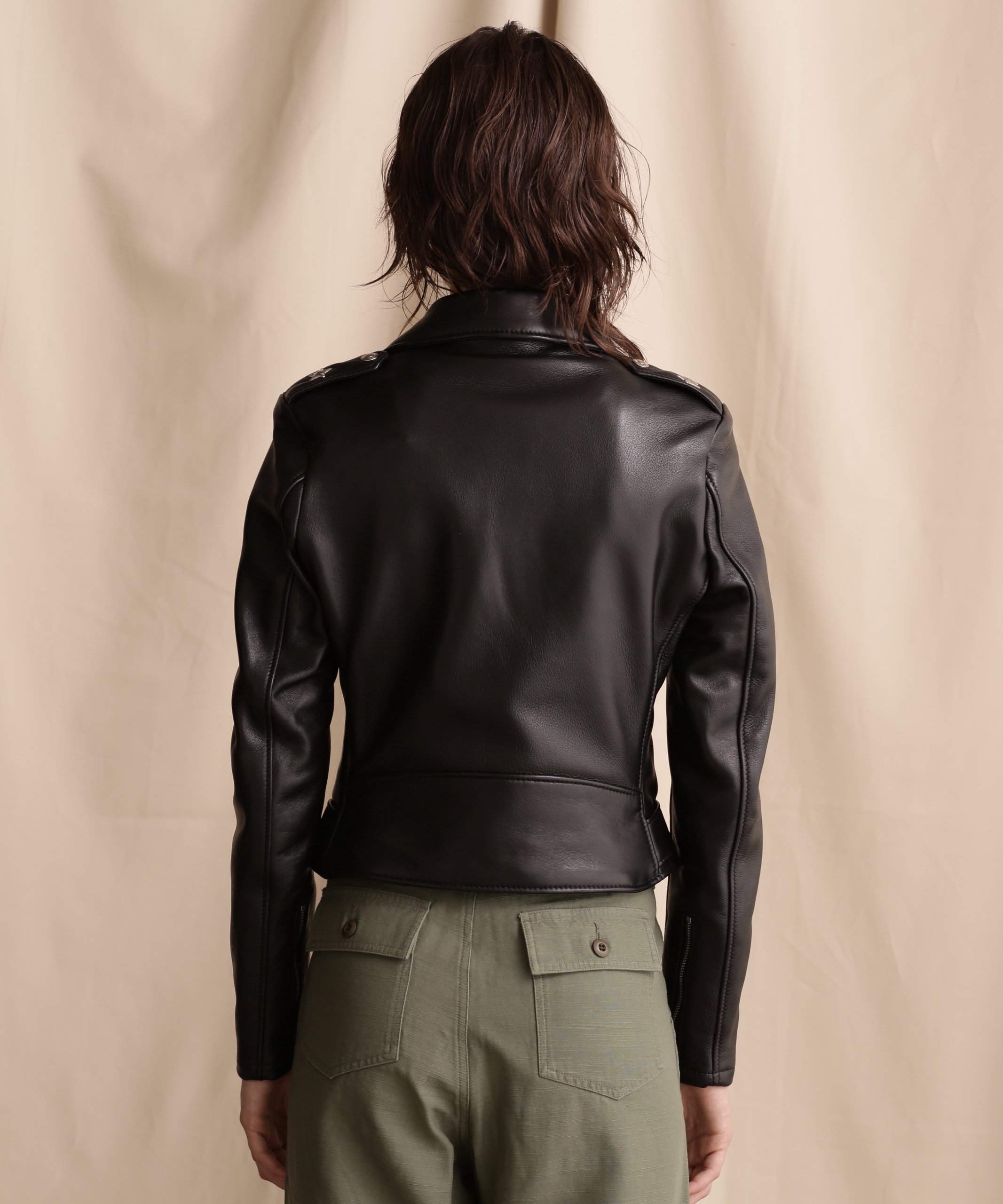 Schott 218W WOMENS LAMB ONESTAR RIDERS/ラム ワンスター ライダース ショット ジャケット・アウター ライダースジャケット ブラック【送料無料】