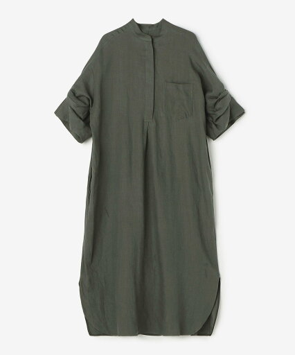 Bshop TICCA | <別注>リネンツイストスリーブワンピース WOMEN ビショップ ワンピース・ドレス ワンピース カーキグリーン ネイビー【送料無料】 Bshop TICCA | <別注>リネンツイストスリーブワンピース WOMEN ビショップ ワンピース・ドレス ワンピース カーキグリーン ネイビー【送料無料】
