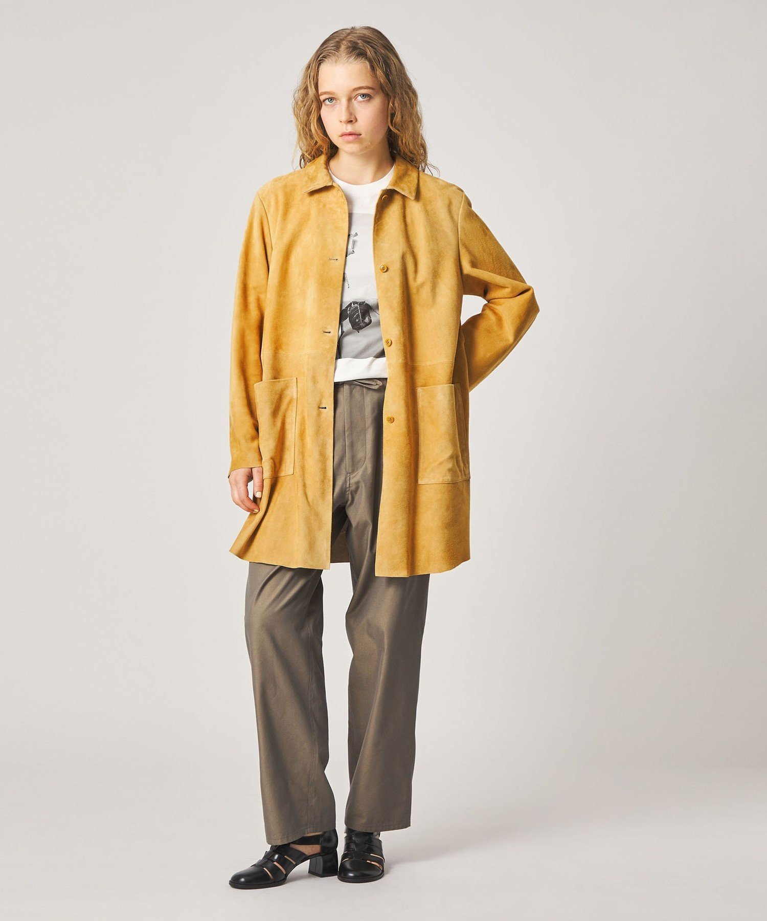 Steven Alan ＜Steven Alan＞スエード ミドル コート ビューティー＆ユース ユナイテッドアローズ ジャケット・アウター その他のジャケット・アウター