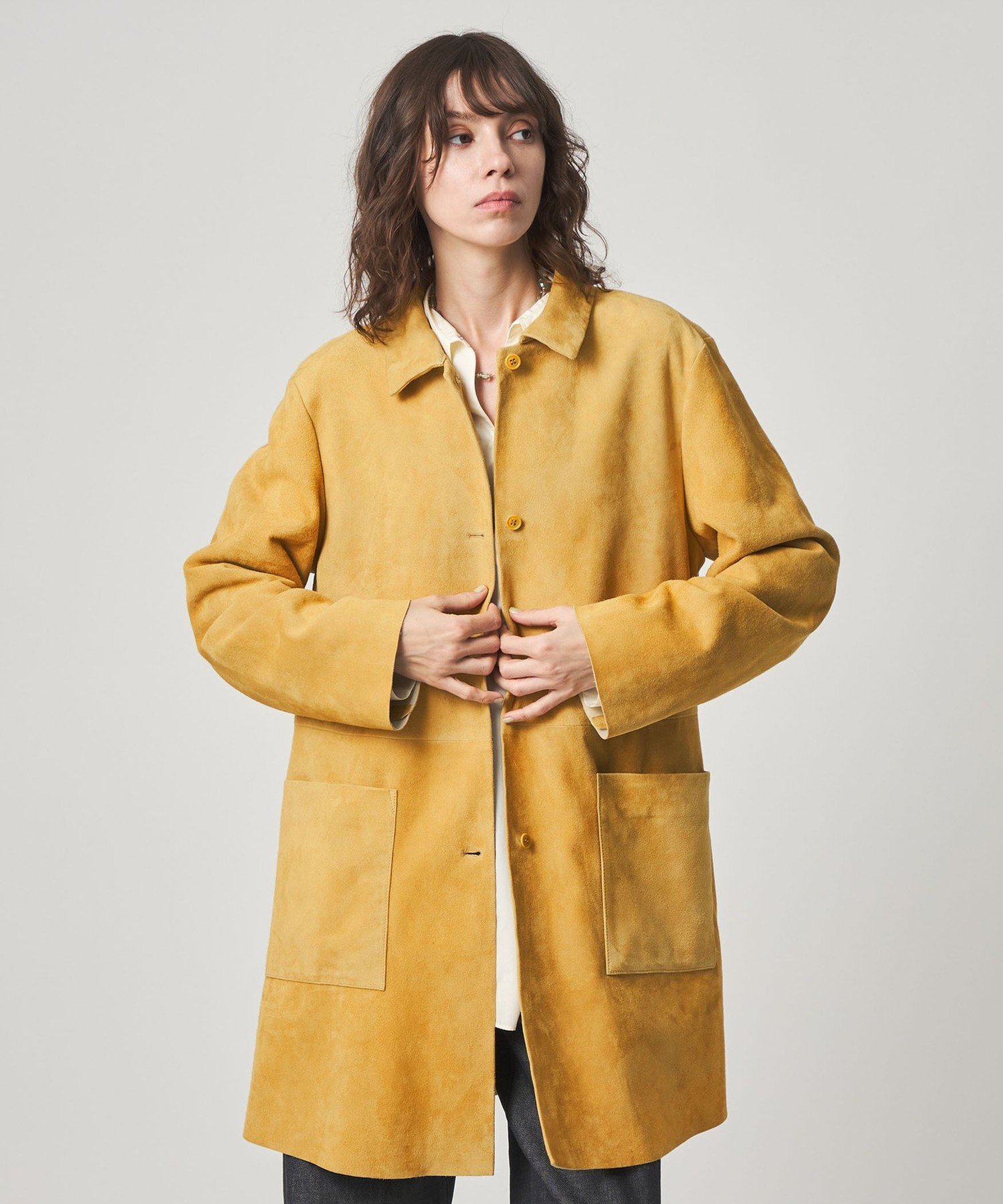Steven Alan ＜Steven Alan＞スエード ミドル コート ビューティー＆ユース ユナイテッドアローズ ジャケット・アウター その他のジャケット・アウター