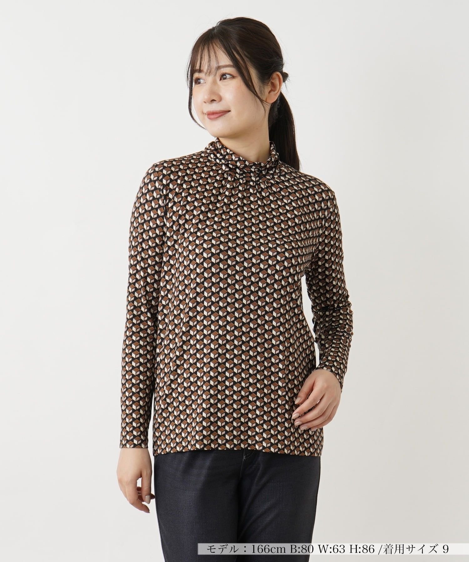 Leilian カットソー【ROCHAS Premiere】 レリアン トップス カットソー・Tシャツ