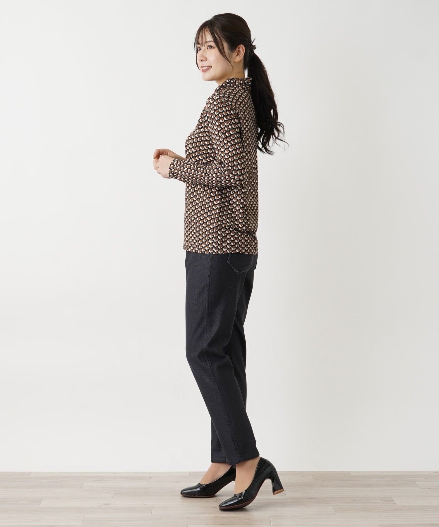 Leilian カットソー【ROCHAS Premiere】 レリアン トップス カットソー・Tシャツ
