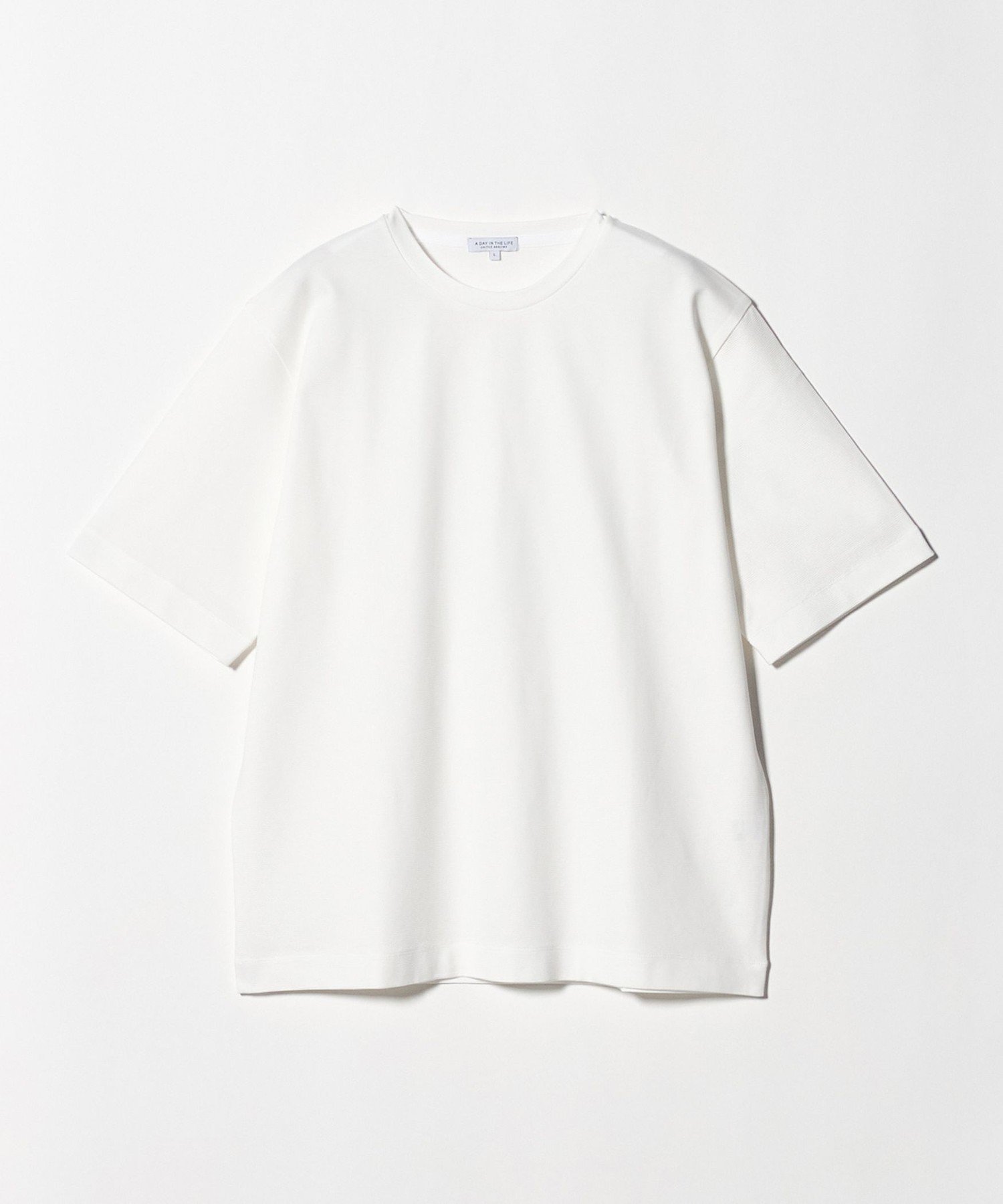 シルケット リップル リラックス カットソー＜A DAY IN THE LIFE＞ ユナイテッドアローズ アウトレット トップス カットソー・Tシャツ ホワイト グレー