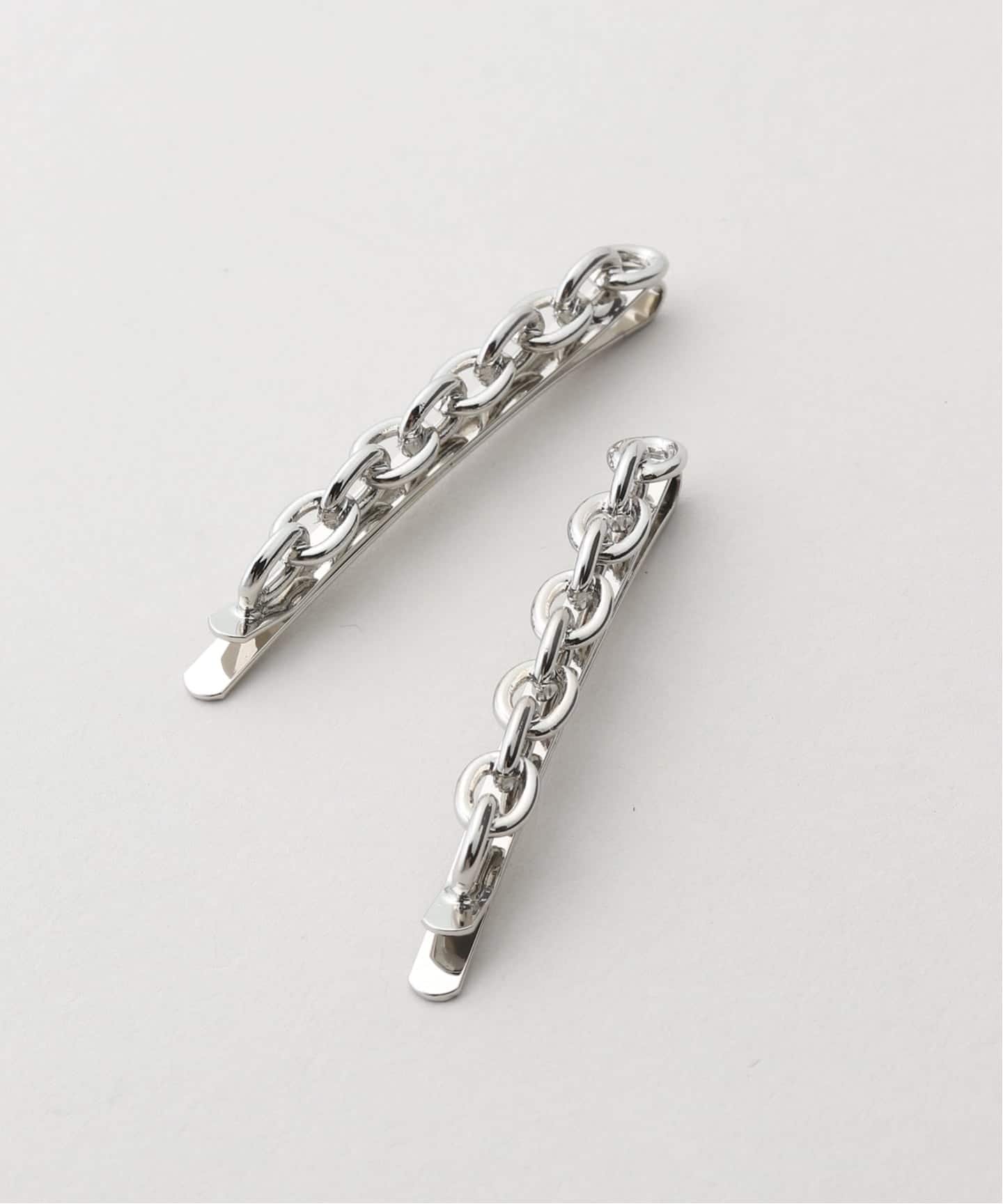 【SALE／30%OFF】JOURNAL STANDARD 【HEYEP/ヘイップ】 Chain Hair Pins-2 Piece Set ジャーナル スタンダード ヘアアクセサリー その他のヘアアクセサリー シルバー【送料無料】