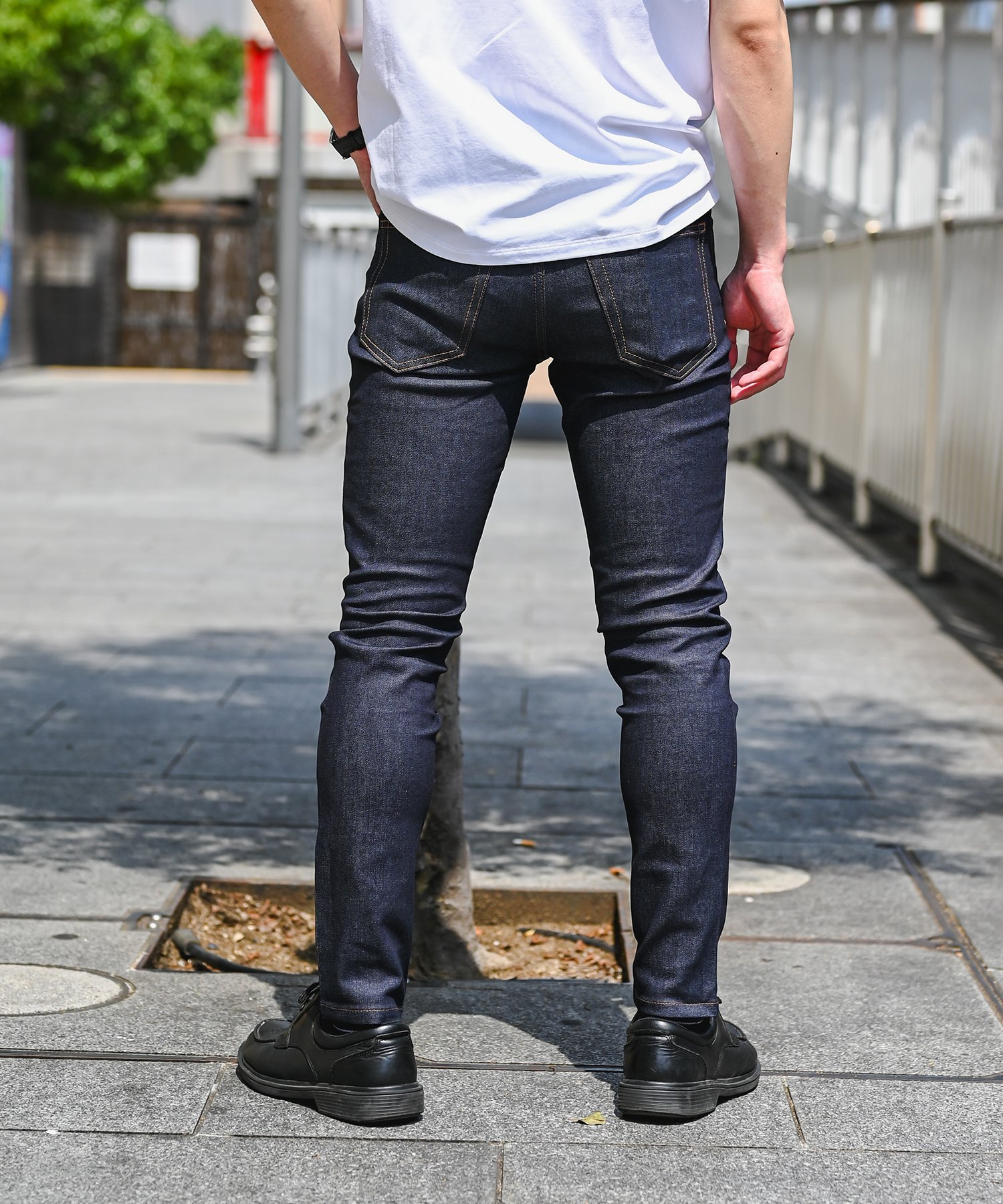 Retro Engine RTEG O/W Denim L/PT アダムスジャグラー パンツ ジーンズ・デニムパンツ ネイビー