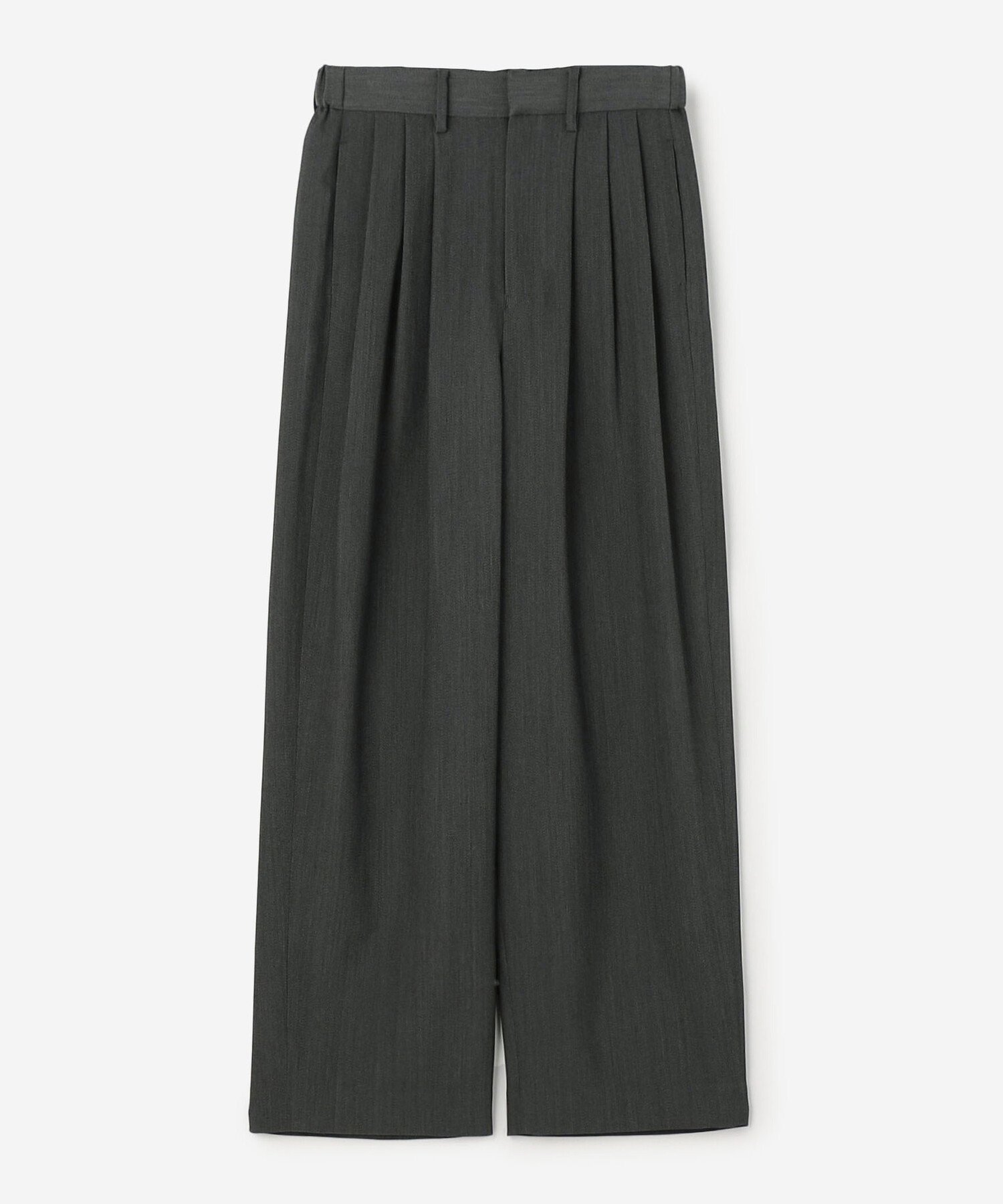 Bshop MORRIS & SONS ｜ 3タック ワイドパンツ WOMEN ビショップ パンツ その他のパンツ ブラウン ブラック