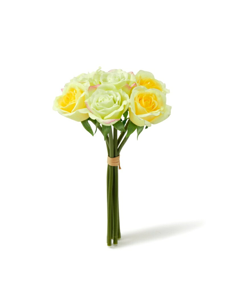 【SALE／20%OFF】Francfranc ミニ ブーケ リアルタッチ ローズ ミックス フランフラン インテリア・生活雑貨 その他のインテリア・生活雑貨 イエローのサムネイル
