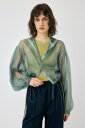 【SALE/55%OFF】MOUSSY SHEER LIGHT パーカ マウジー トップス スウェット・トレーナー ホワイト ブラック【送料無料】