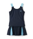 Lovetoxic 【SWIM】プリーツスカートタンキニ ナルミヤオンライン 水着・スイムグッズ 水着 ブルー パープル【送料無料】