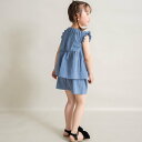 branshes 【WEB限定/DRC】袖フリルアソートセットアップ ブランシェス トップス ノースリーブ・タンクトップ ブルー ピンク