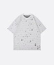 U:UME Broken Hole T ユーム トップス カットソー・Tシャツ ホワイト グレー【送料無料】