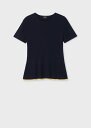 PS Paul Smith ウィメンズ ポワンテル プルオーバー ニット ポール・スミス トップス ニット ベージュ ネイビー【送料無料】
