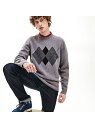 【SALE/30%OFF】LACOSTE アーガイルジャカードハイゲージニットセーター ラコステ ニット 長袖ニット【送料無料】