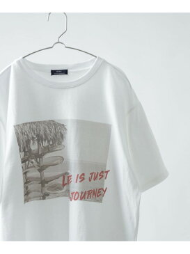 【SALE/42%OFF】ITEMS サーフフォトプリント Tシャツ アーバンリサーチアイテムズ カットソー Tシャツ レッド