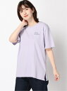 【SALE／50 OFF】ROXY (W)SUNSET DREAMERS ロキシー トップス カットソー Tシャツ パープル グリーン ホワイト