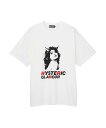 HYSTERIC GLAMOUR 2TONE DEVIL WOMAN Tシャツ ヒステリックグラマー トップス カットソー・Tシャツ ホワイト ブルー ブラック【送料無料】