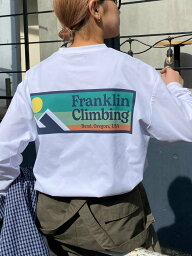 【SALE／10%OFF】CIAOPANIC TYPY 【Franklin Climbing】バックプリントロンTee チャオパニックティピー トップス カットソー・Tシャツ ホワイト オレンジ ブラック【送料無料】