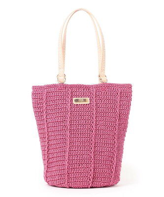 【SALE/21%OFF】EVEX by KRIZIA ハンドニットマルシェバッグ エヴェックス バイ クリツィア バッグ その他のバッグ ピンク ブラック ベージュ【送料無料】