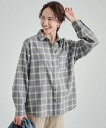 【SALE/30%OFF】SHOO・LA・RUE 【洗える】ネル起毛チェックシャツ シューラルー トップス シャツ・ブラウス レッド グレー グリーン