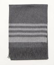 【SALE/30%OFF】cache nez カシュネ cache nez / カシミヤボーダーストール アンビリオン ファッション雑貨 マフラー・ストール・ネックウォーマー グレー【送料無料】(4)
