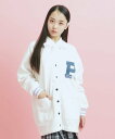 【SALE/50%OFF】PINK-latte 【大人気復活】カレッジロゴカーディガン秋冬VER ピンク ラテ トップス カーディガン グレー ホワイト