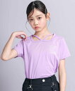 ZIDDY ジェルプリントTシャツ(130~160cm) ベベ オンライン ストア トップス カットソー・Tシャツ ブラック パープル