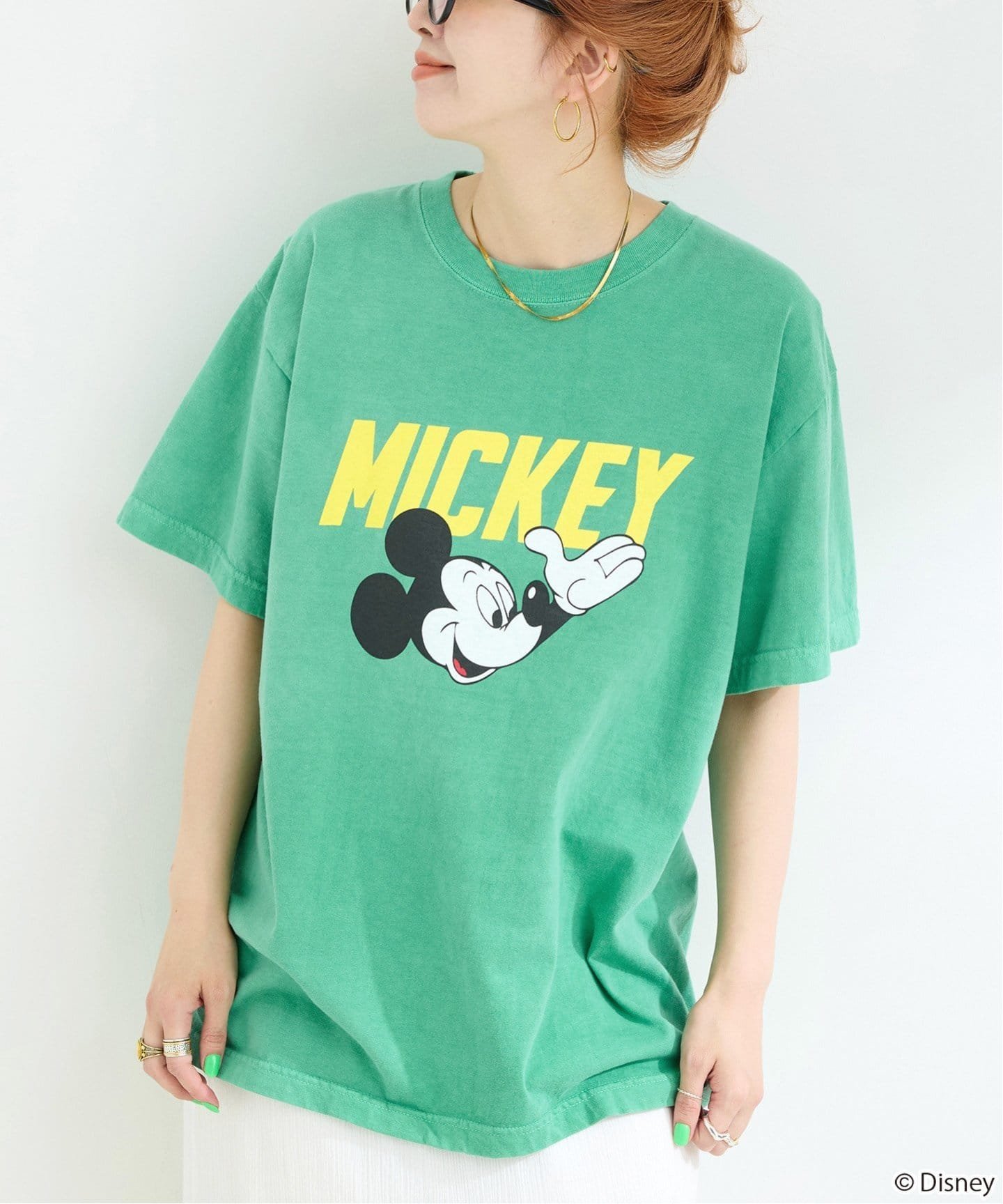B.C STOCK 《追加予約》【WEB限定】GOOD ROCK SPEED / Mickey Mouse / TEE3 ベーセーストック トップス カットソー・Tシャツ グリーン ブラック ホワイト【送料無料】のサムネイル