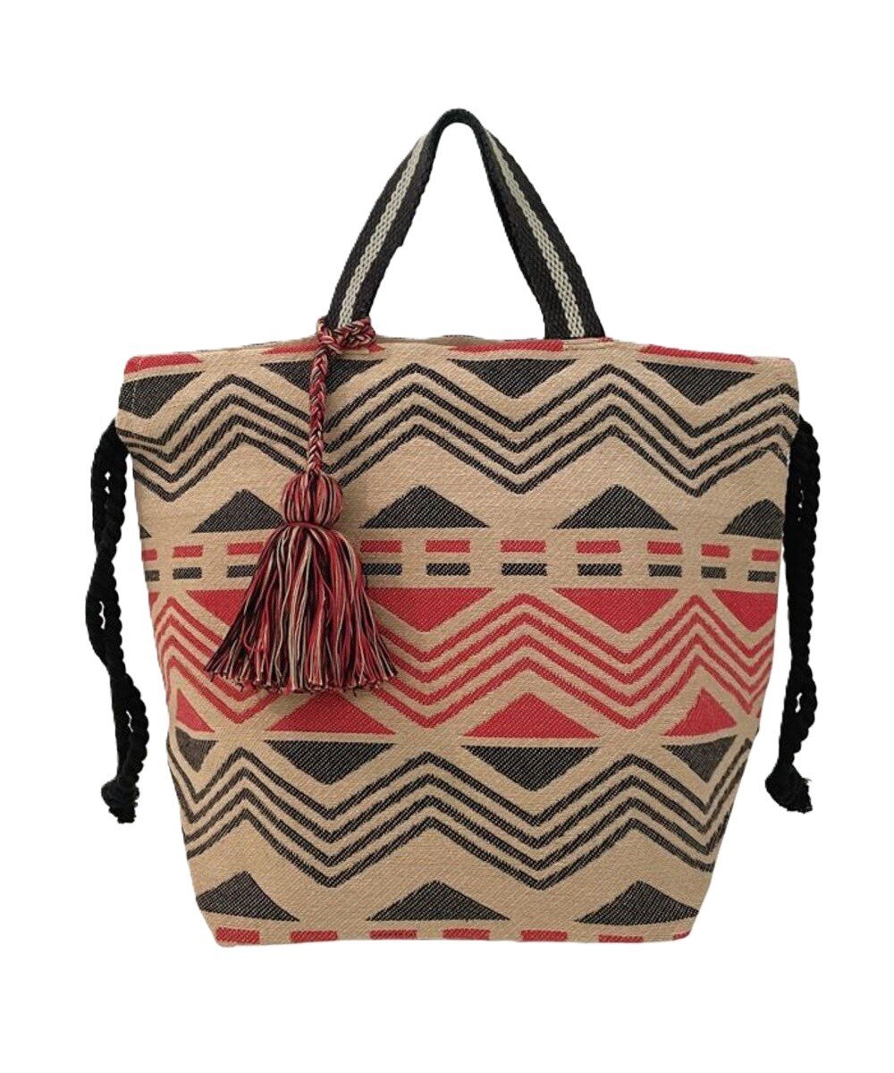 ROOTOTE ROOTOTE1241 LT.テ ゙リ.エスニックハ ゚ターン-A ローラ バッグ トートバッグ【送料無料】
