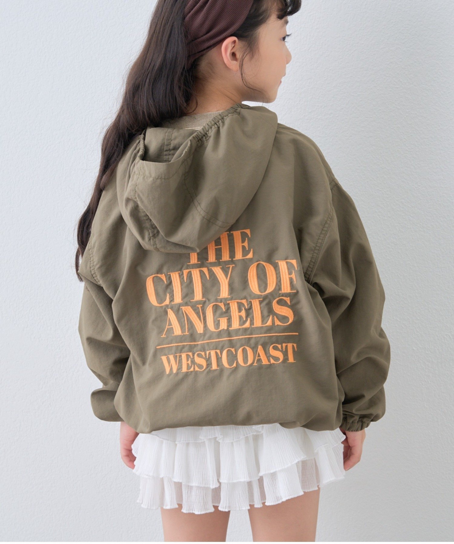 CIAOPANIC TYPY 【KIDS】バック刺繍フードマウンテンパーカー チャオパニックティピー ジャケット・アウター ブルゾン・ジャンパー ネイビー カーキグリーン ブラック【送料無料】のサムネイル