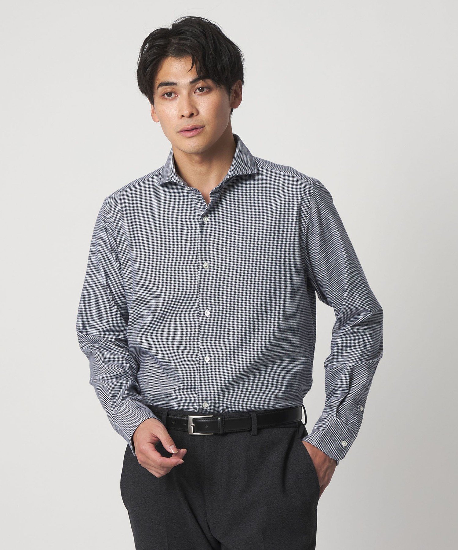 a day in the life チェック フラノ カッタウェイカラーシャツ-イージーケア-＜A DAY IN THE LIFE＞ ユナイテッドアローズ アウトレット トップス シャツ・ブラウス【送料無料】