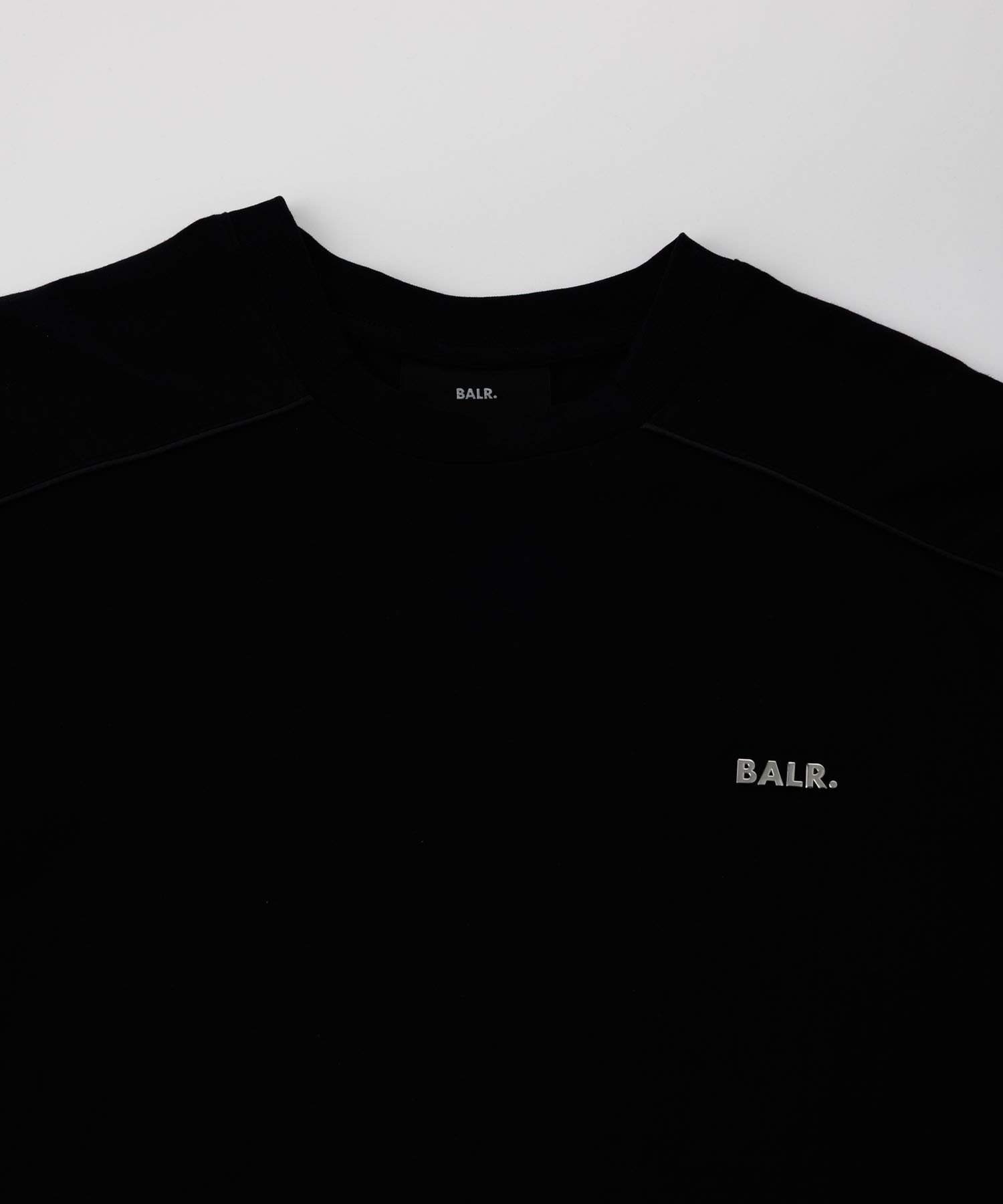 BALR. JP Q SERIES LIGHT CREWNECK ボーラー トップス スウェット・トレーナー ブラック【送料無料】