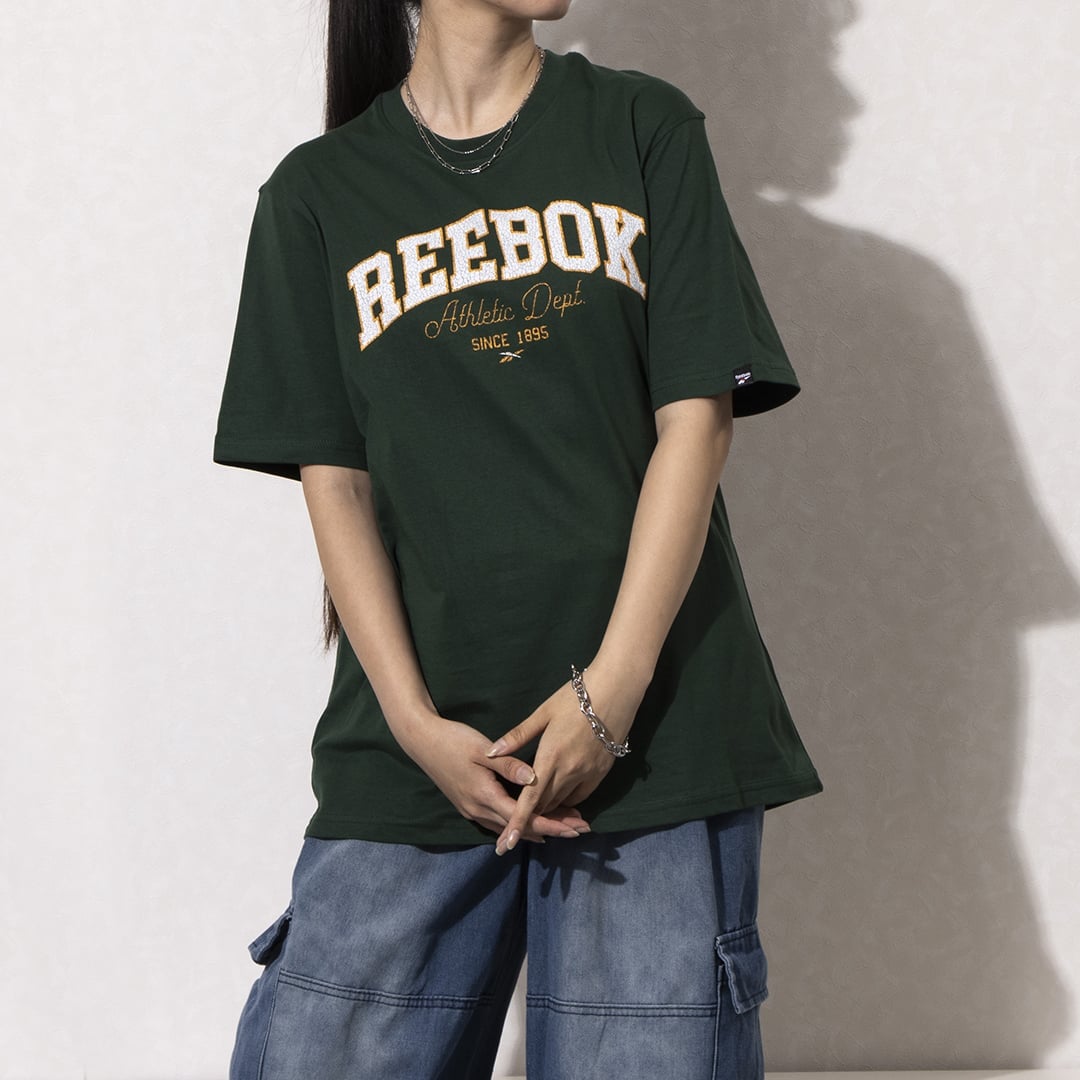 グラフィック Tシャツ / ATH DEPT GRAPHIC TEE リーボック トップス カットソー・Tシャツ グリーン グレー ブラック
