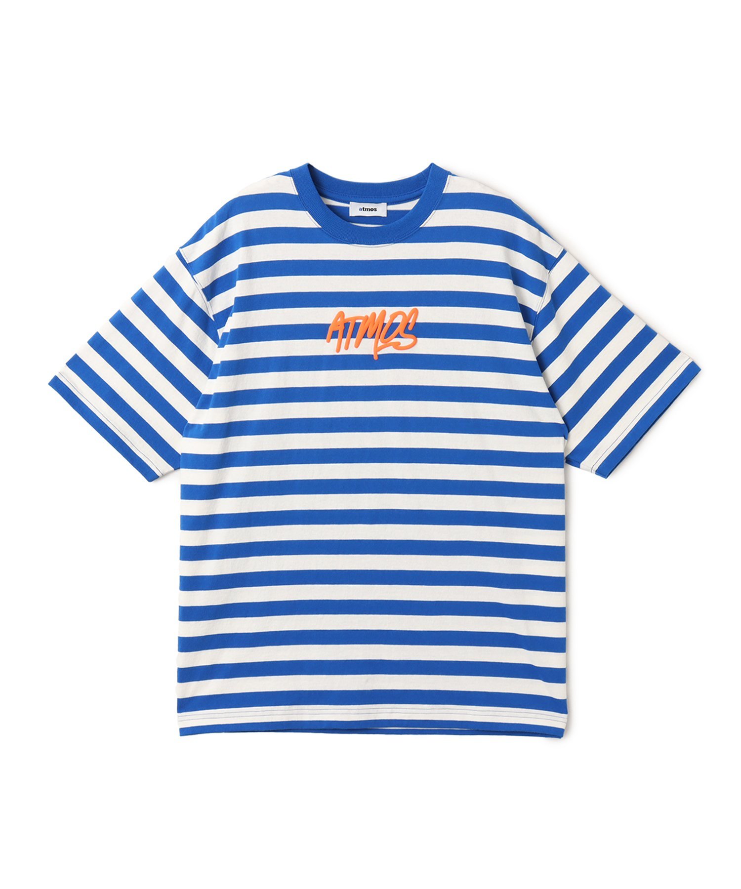 atmos atmos Foam Logo Border T-shirt BLUE アトモス トップス カットソー・Tシャツ ブルー